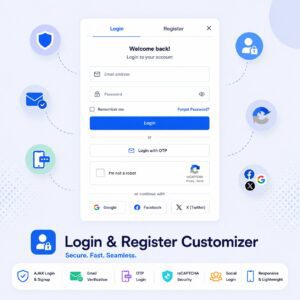 Login & Register Customizer